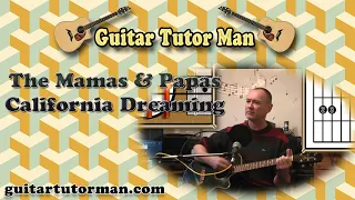 California Dreaming - The Mamas And Papas - Acoustic Guitar Lesson (easy-ish)