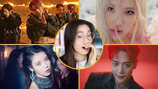 MY SISTER REACTS TO ROSÉ, ATEEZ, SHINEE, IU