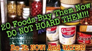 20 Foods Buy Them NOW, They'll be Gone! #foodsecurity #prepperpantry #martinmidlifemisadventures