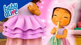 Baby Alive en Español 👗 Princesa Ellie Elige Su Traje 👑 Dibujos Animados Para Niños 💕