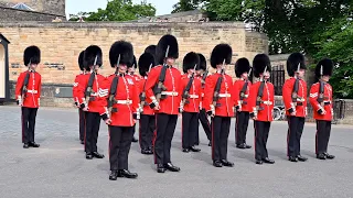 King Charles' Birthday Celebration: Scots Guards (1 SG) Mounting the Guard at Edinburgh Castle