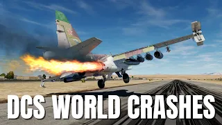 Airplane Crashes, Emergency Landings & Takedowns! V48 | DCS World Modern Flight Sim Crashes