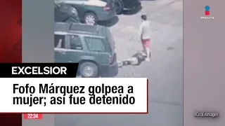 Captan el momento en que Fofo Márquez golpea a una mujer en Naucalpan