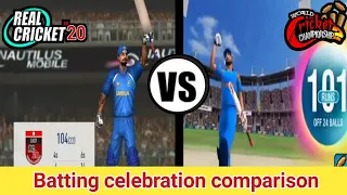 Real Cricket 20 vs Wcc2 Batting celebration comparison. which is the best Cricket game ??