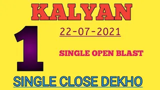 Kalyan 22/07/2021 single Jodi trick don't miss second toch line ( #johnnysattamatka ) 2021