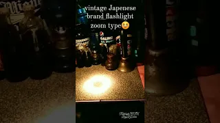 Japanese made vintage flashlight 1970s (early zoom)