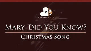 Mary, Did You Know - Christmas Song - HIGHER Key (Piano Karaoke Instrumental)