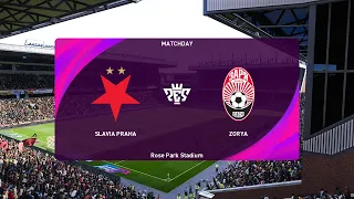 Slavia Praha vs Zorya Luhansk (24/08/2023) UEFA Europa League PES 2021