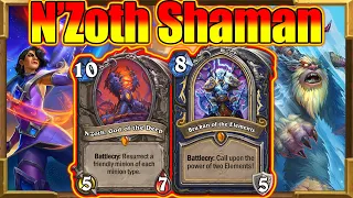 N'Zoth Bru'kan Control Shaman! Strong AND Fun! Fractured in Alterac Valley | Hearthstone