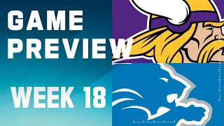 Minnesota Vikings vs. Detroit Lions | 2023 Week 18 Game Preview