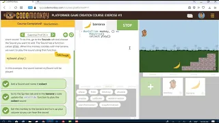Platformer. Game Creation Course: Exercise#1-35. CODEMONKEY. Платформер. Курс по созданию игр.