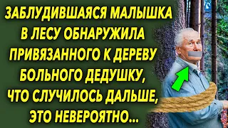 Малышка обнаружила в лесу дедушку, а что произошло дальше, сразило на повал…