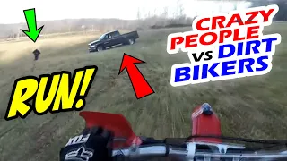 Stupid, Angry People Vs Dirt Bikers 2021 - Angry Man Chases Motorcycle!