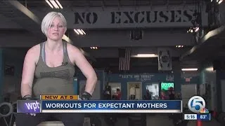 Working out when pregnant: Sherri Velasco hits the gym 31 weeks pregnant