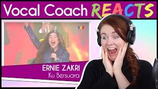 Vocal Coach reacts to Ernie Zakri - Ku Bersuara (Live)