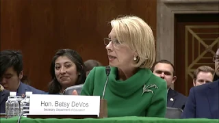 Senator Lankford Questions Secretary of Education Betsy Devos on Speech and Religious Protections