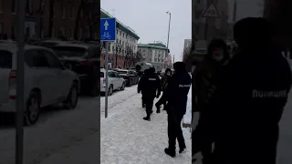 Казань митинг подошёл к удащливому президенту#навальный#митинг#23января#казань