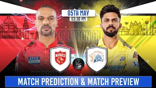 IPL 2024 53rd Match Prediction & Pitch Report Punjab Kings vs Chennai Super Kings