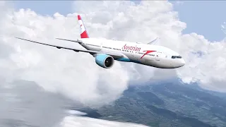 [P3D V4.5] Mit der Boeing 777-200LR Austrian Flug OS32 von Kapstadt CPT nach Wien VIE