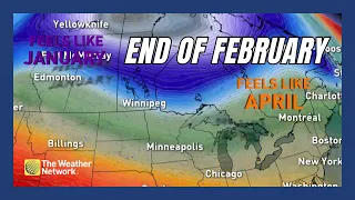 Weather for the End of February: Like April in the East, Like January in the West