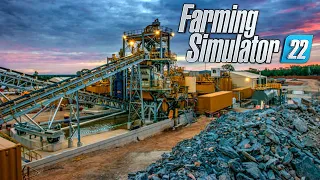 Extracting GOLD with big construction vehicles | Farming Simulator 22
