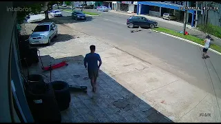 ACIDENTE - Vídeo de  acidente com motociclista em Cândido de Abreu