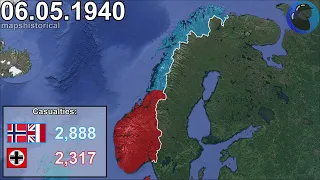 Invasion of Norway in 1 minute using Google Earth