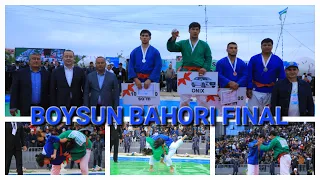 BOYSUN BAHORI KURASH FINAL Zohid, Bekmurod, Muhammadkarim viloyat hokimi sovrini