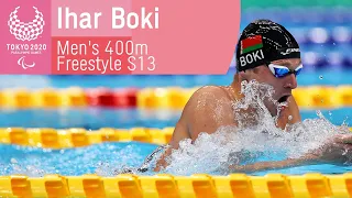 🥇 Ihar Boki Wins Gold | Men's 400m Freestyle S13 Final | Swimming | Tokyo 2020 Paralympics