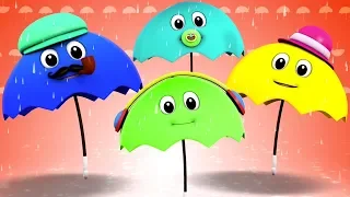 зонт палец семья | детские стишки | дошкольные песни | Umbrella Finger Family | Nursery Rhymes
