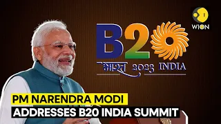 PM Modi LIVE : Prime Minister Narendra Modi addresses the three-day long summit | B-20 Summit Live