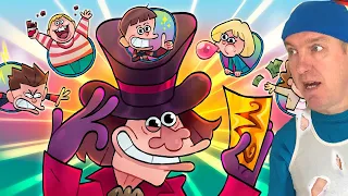 The Ultimate "Charlie and the Chocolate Factory" Recap Cartoon | Game World React to Cas van de Pol