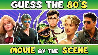 Guess the "80s MOVIES BY THE SCENE" QUIZ! 🎬 (PART 2) | CHALLENGE/ TRIVIA