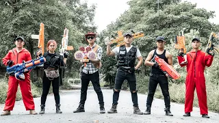 Alpha Nerf War : The Expendables SEAL X Warriors Nerf Guns Fight Dr Lee Crazy Rescue Female Captain