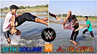 Seth Rollins vs. John Cena - WWE title vs. United States tittle match: SummerSlam 2015