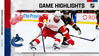 Red Wings @ Canucks 2/13 | NHL Highlights 2023