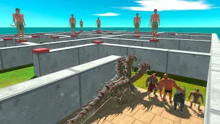 Escape from the Archer Maze - Animal Revolt Battle Simulator