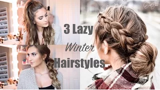 3 Lazy Winter Hairstyles | JustJosie