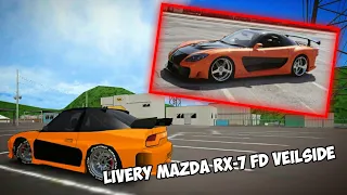 LIVERY FR LEGENDS MAZDA RX-7 FAST AND FURIOUS TOKYO DRIFT