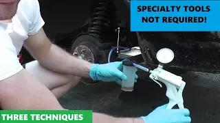 Bleed Brakes Yourself with OR without Special Tools