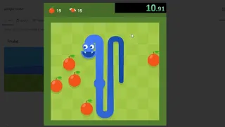 Google Snake Game Speedrun - Multi Mode (Fast) Winged, 5 Apples, Small, All Apples