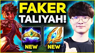 FAKER PERFECT CARRY GAME WITH TALIYAH! | T1 Faker Plays Taliyah MID vs Aurelion Sol