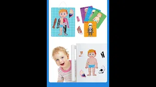 Magnetic Toy Puzzle/Human Anatomy TOY/ /Toddler Board Games /safety joyful and creative play