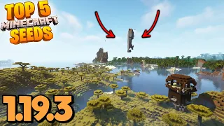 Top 5 INSANE SEEDS for Minecraft 1.19.3! (Best Minecraft Wild Update Seeds Java & Bedrock)