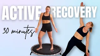 Trampoline Active Recovery Jump & Deep Stretch | All Levels Rebounder Workout