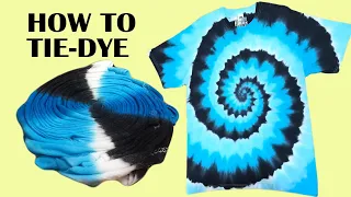 🔴 How to tie dye || Spiral three colors  || summer breeze