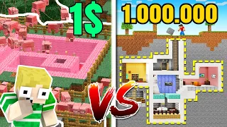 $1 vs $10.000 BASE!! - Dansk Minecraft