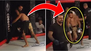 Referee Chokes Out the Fighter