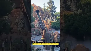 Knott’s Log Ride still no water on Drop #shorts #knotts #logride #timbermountain