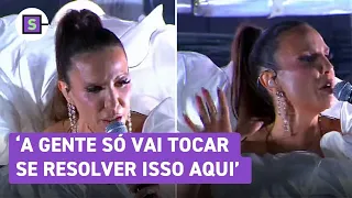 Ivete Sangalo para trio após fã passar mal em Salvador